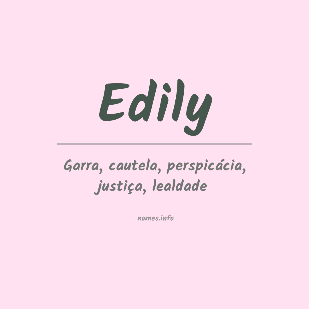 Significado do nome Edily