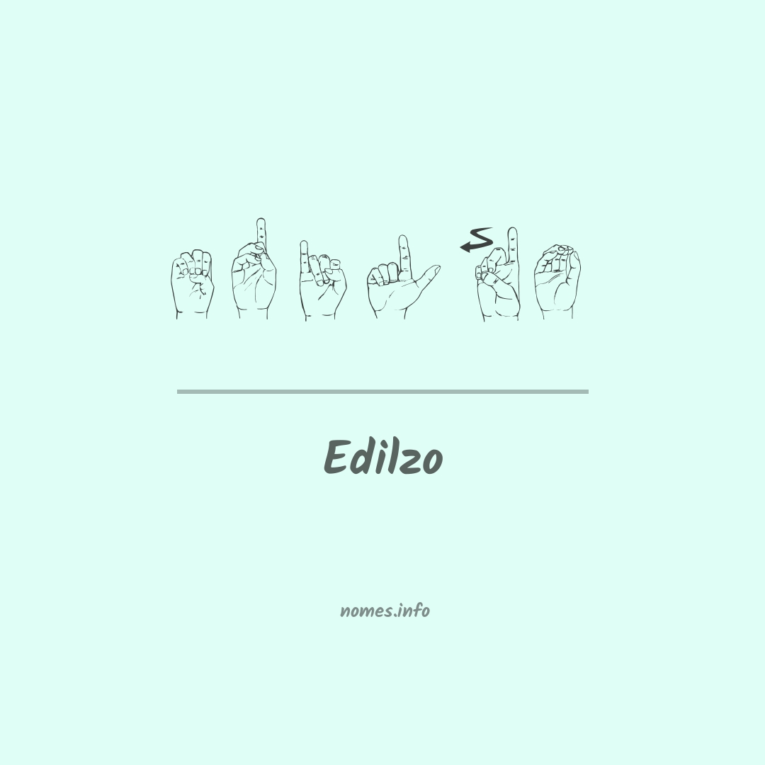 Edilzo em Libras