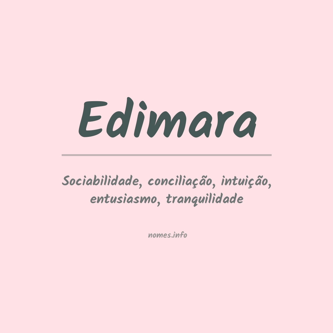 Significado do nome Edimara