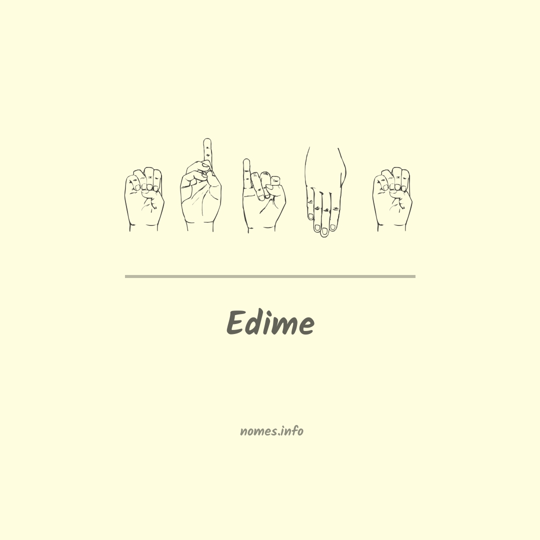 Edime em Libras