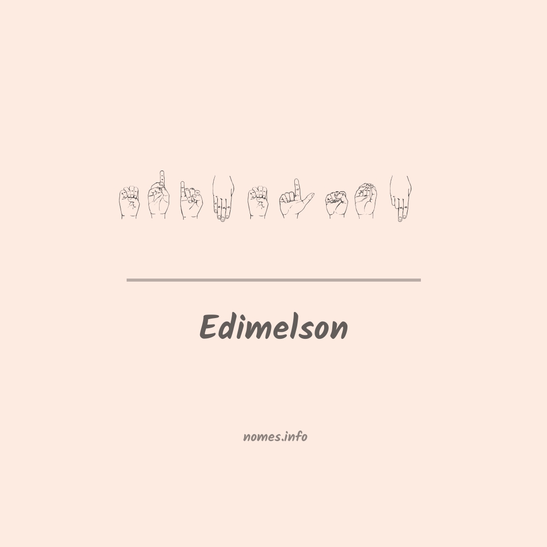 Edimelson em Libras