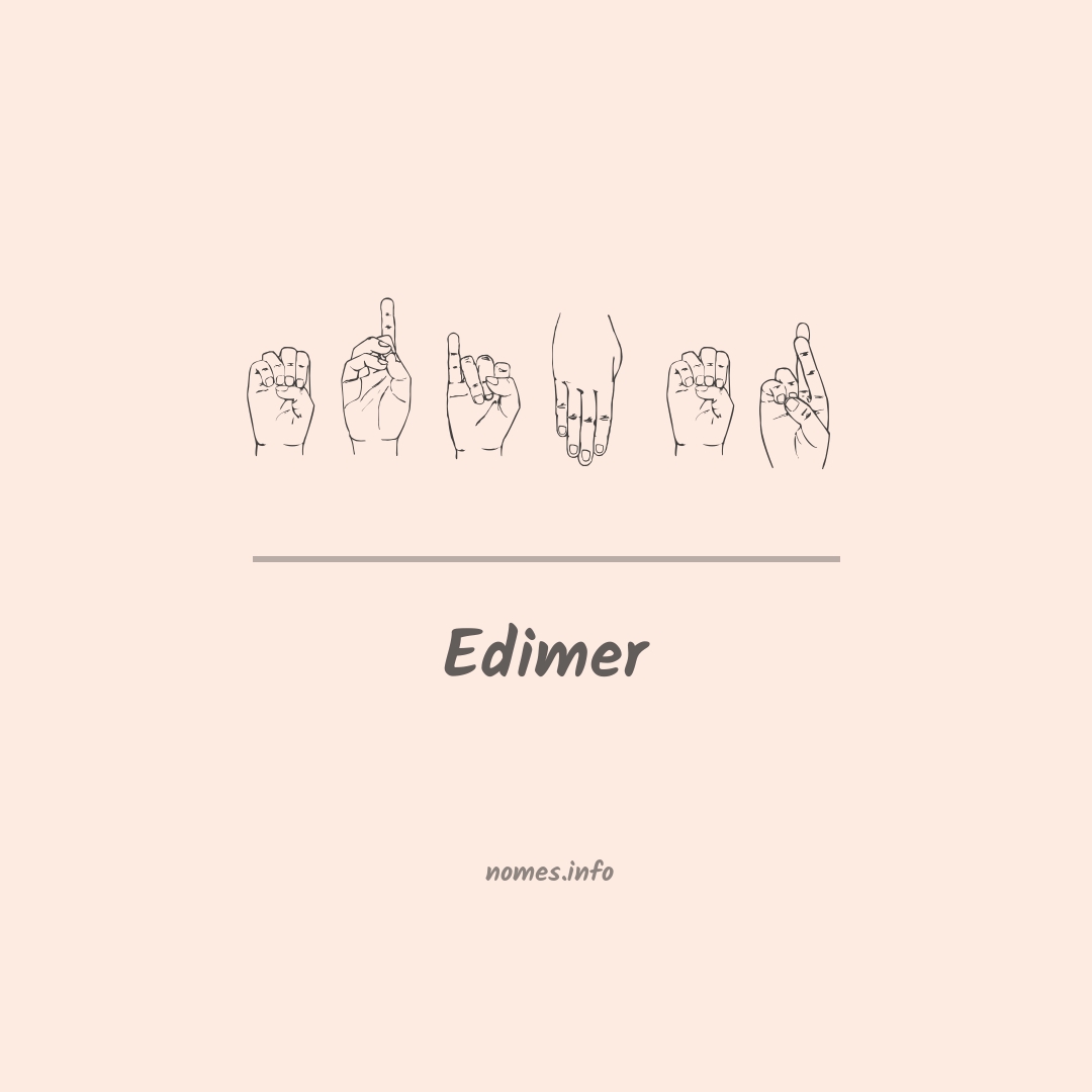 Edimer em Libras