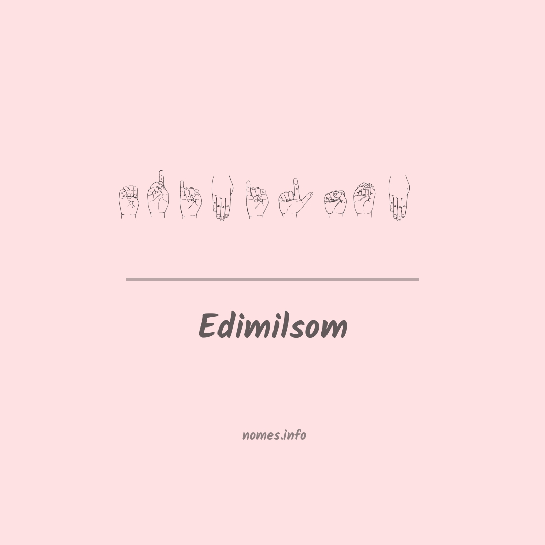 Edimilsom em Libras