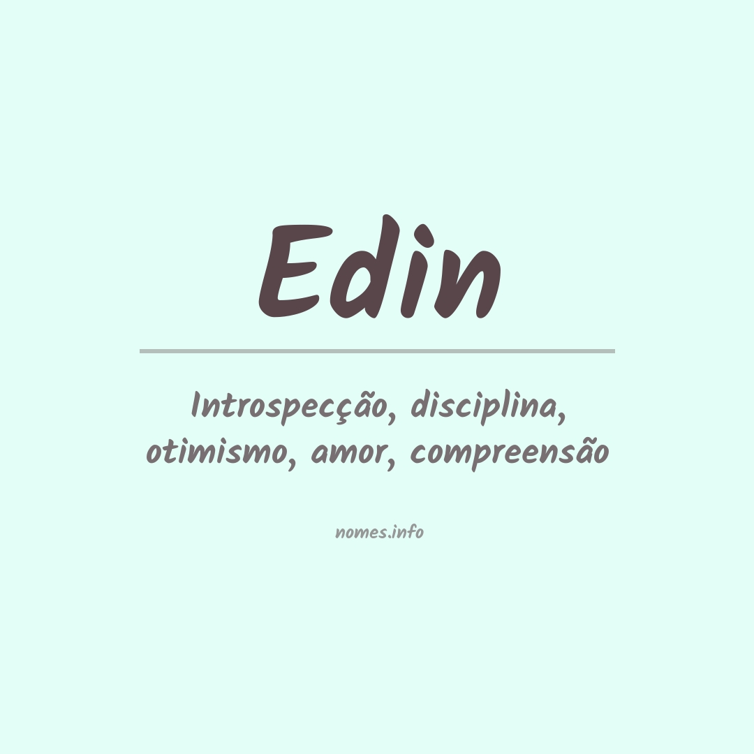 Significado do nome Edin