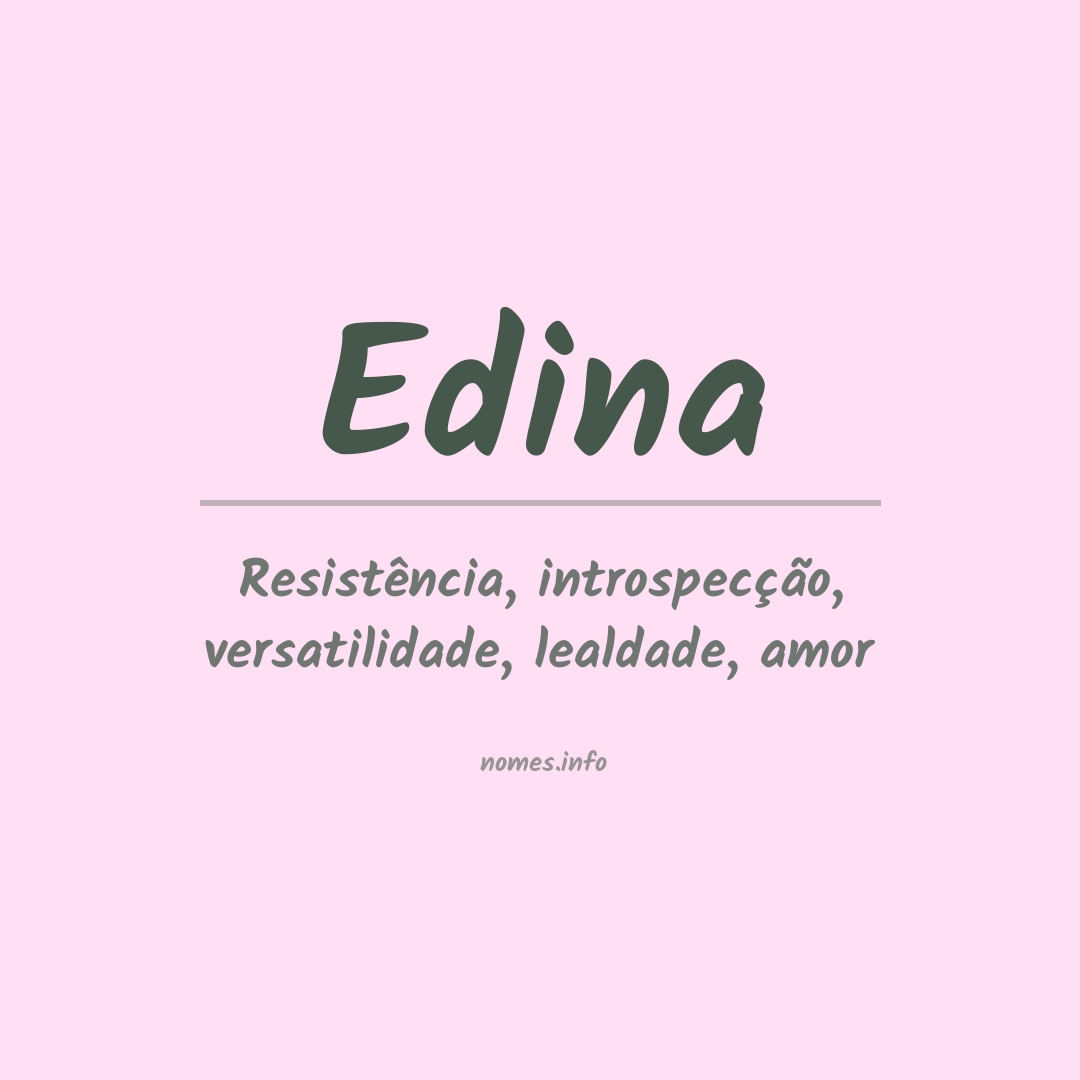 Significado do nome Edina