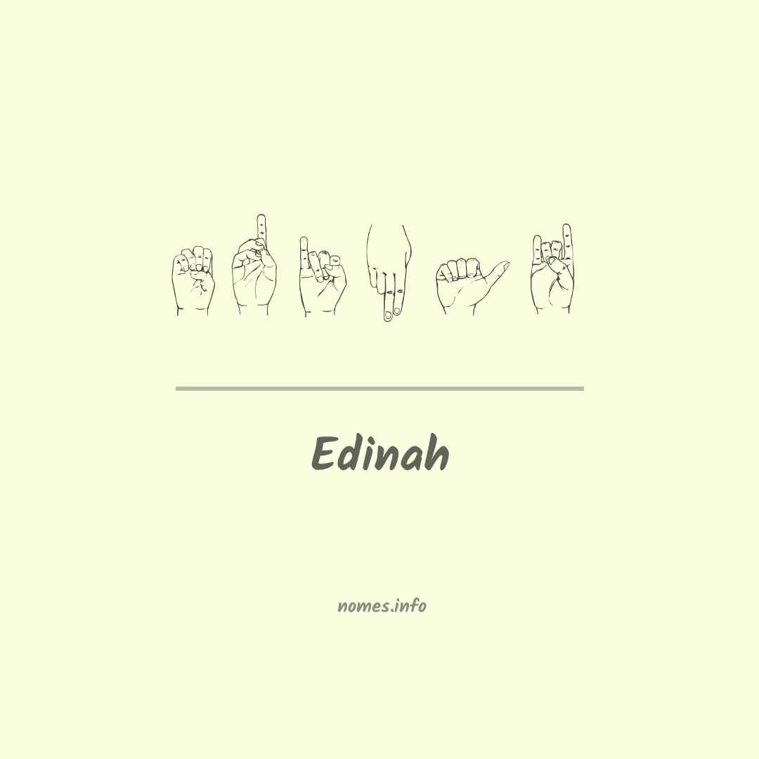 Edinah em Libras