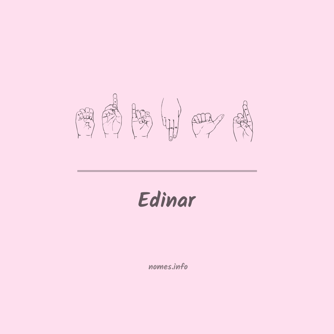 Edinar em Libras