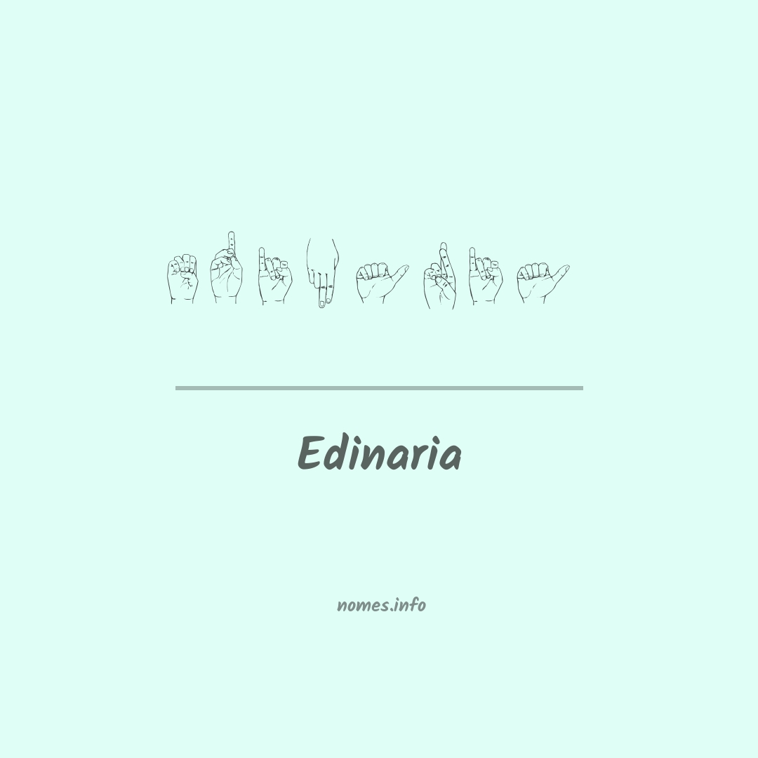 Edinaria em Libras