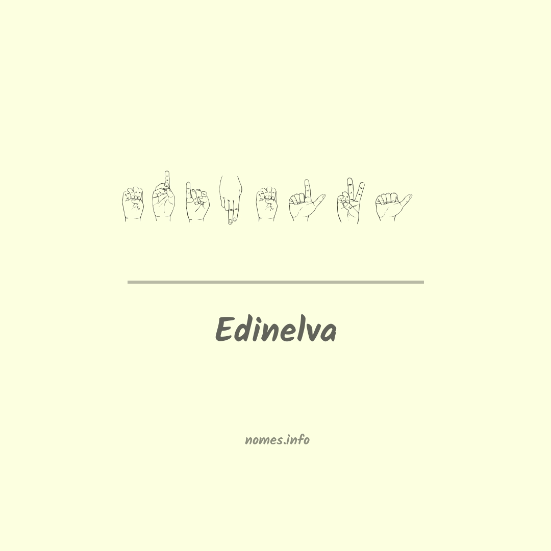 Edinelva em Libras