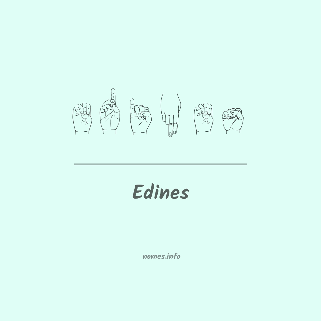 Edines em Libras