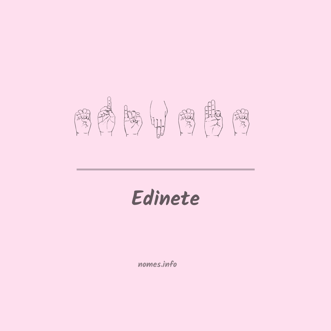 Edinete em Libras