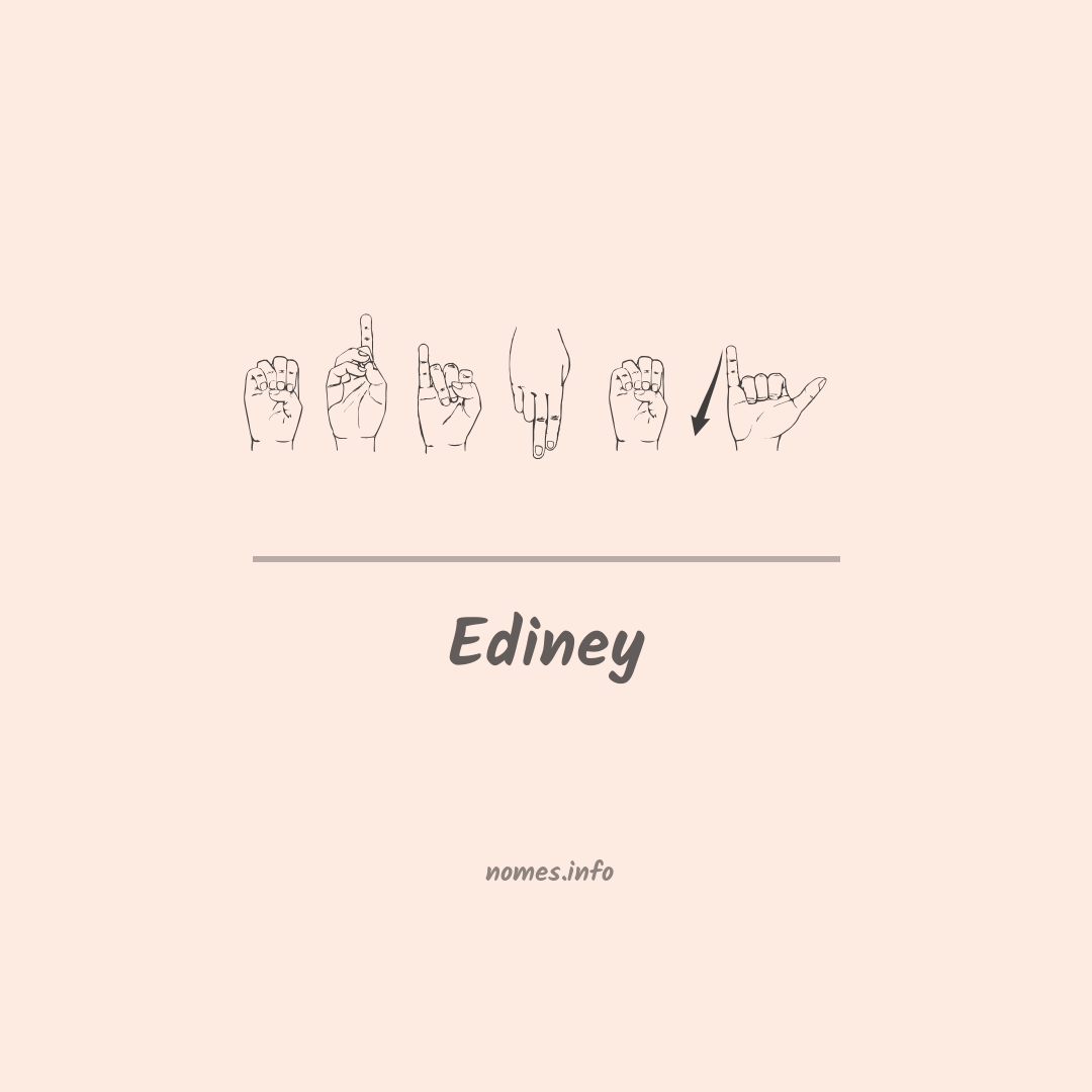 Ediney em Libras