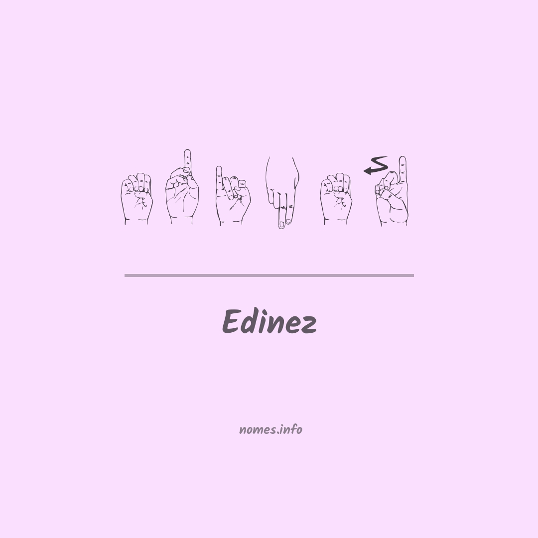 Edinez em Libras