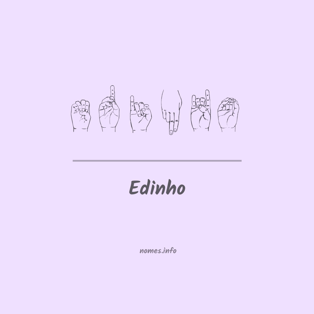 Edinho em Libras Edinho em Libras