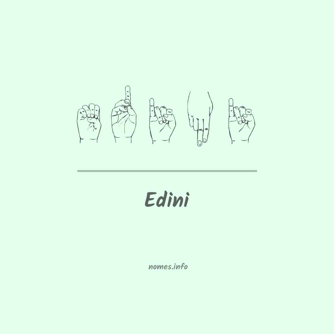 Edini em Libras