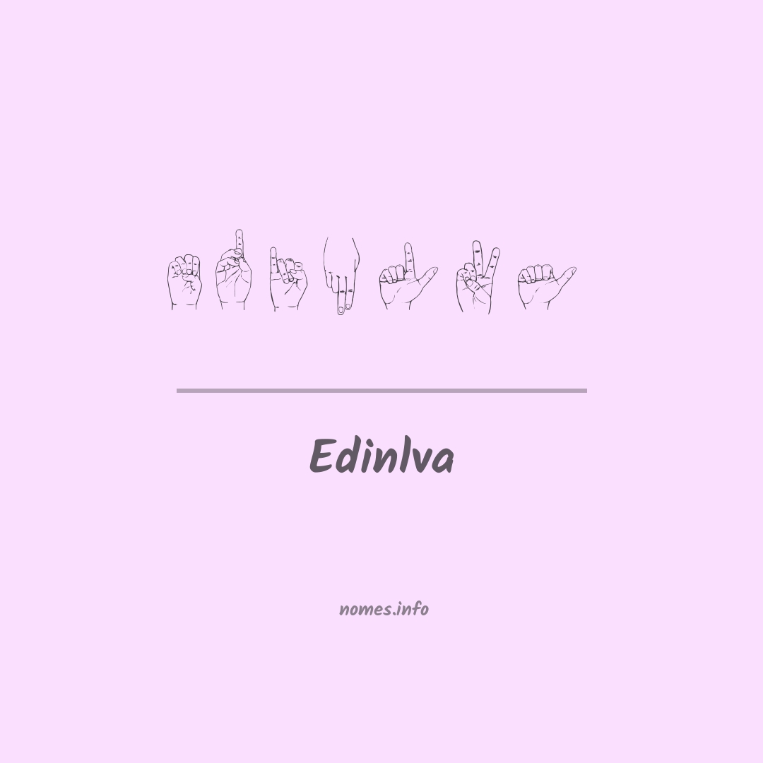 Edinlva em Libras