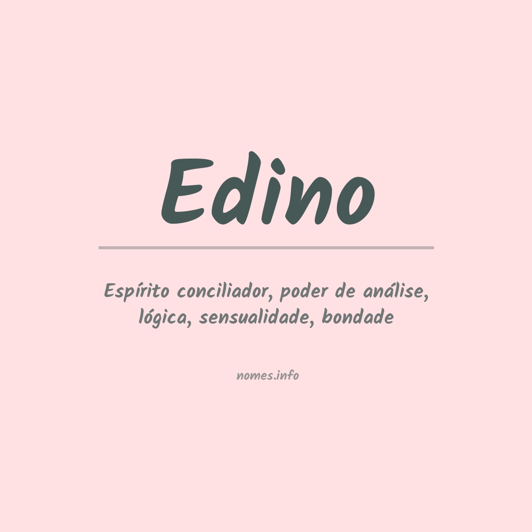 Significado do nome Edino