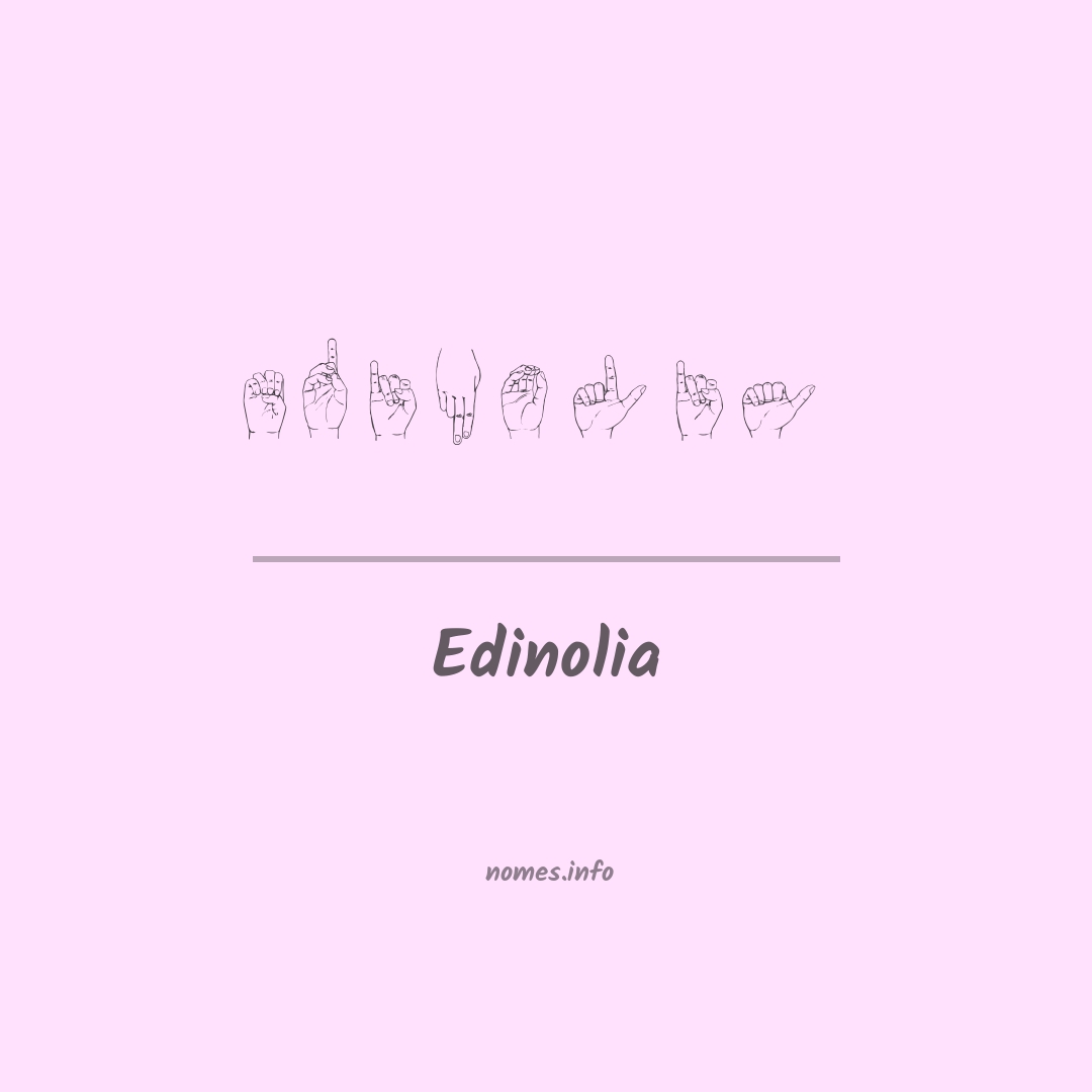 Edinolia em Libras