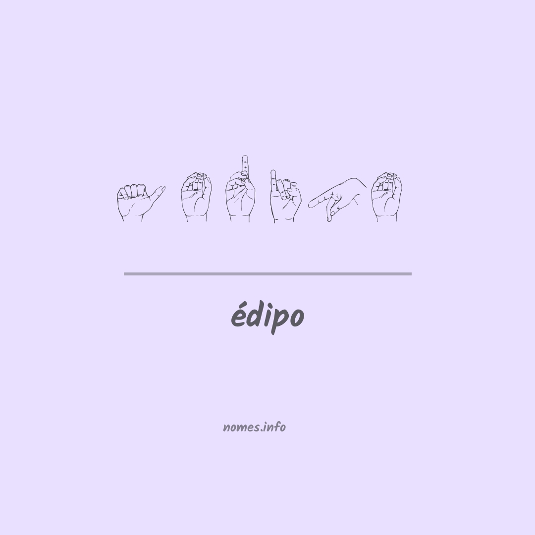 édipo em Libras