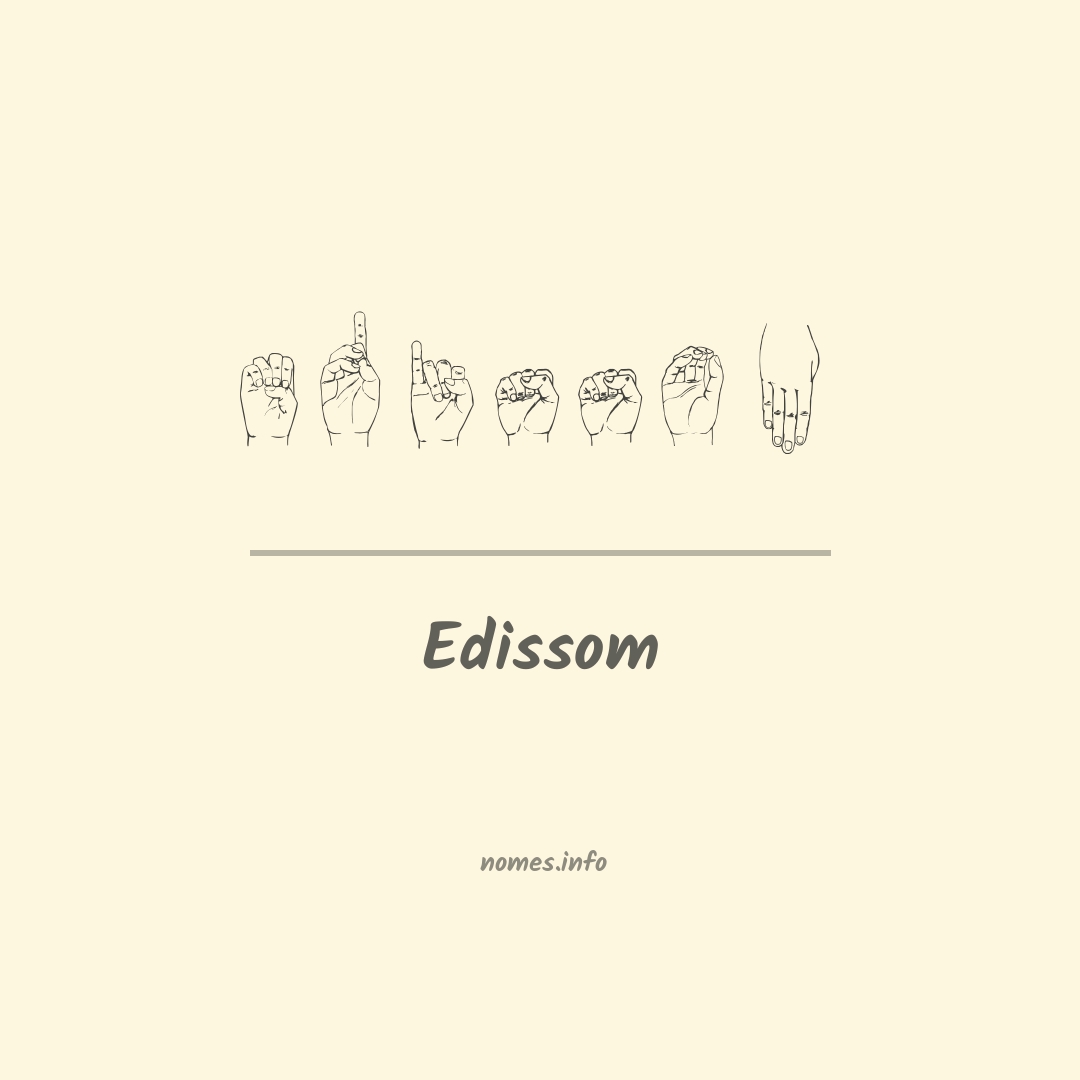 Edissom em Libras