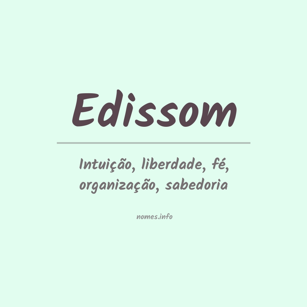 Significado do nome Edissom