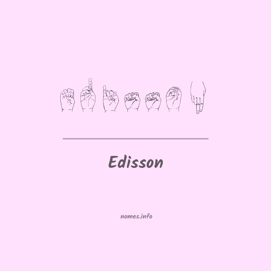 Edisson em Libras