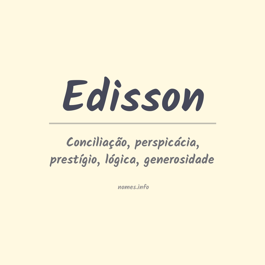 Significado do nome Edisson