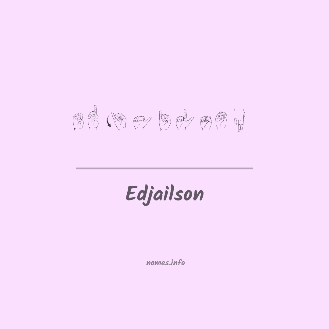 Edjailson em Libras