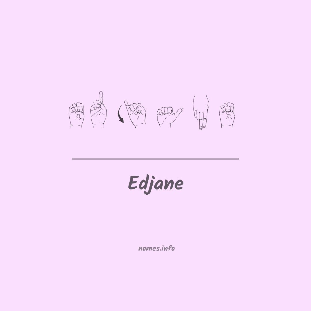Edjane em Libras