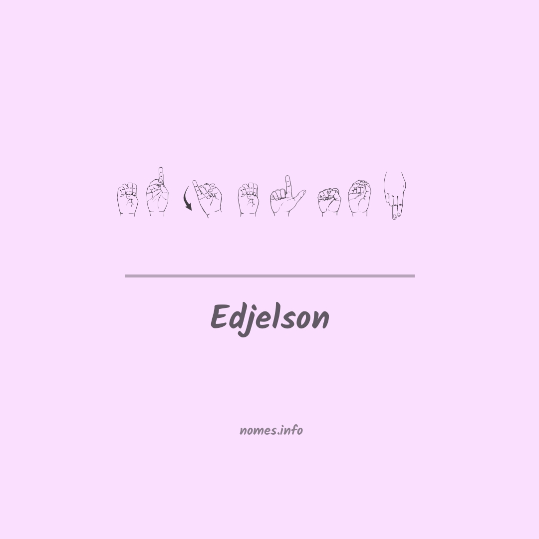 Edjelson em Libras
