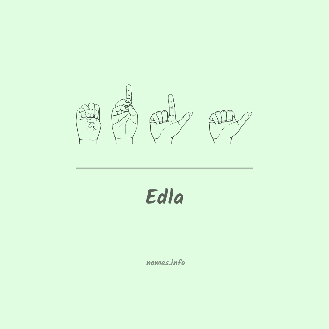 Edla em Libras