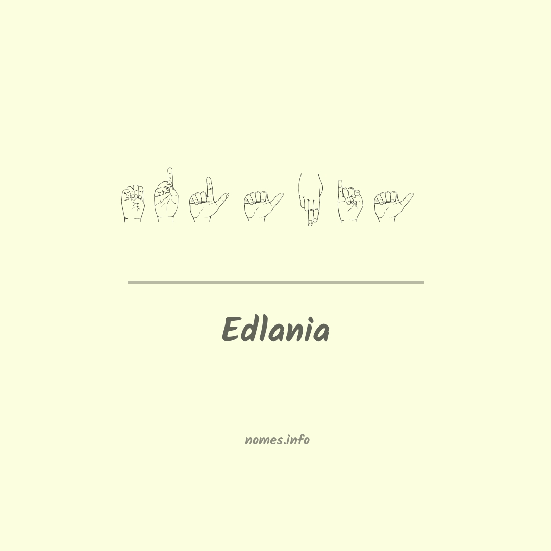 Edlania em Libras