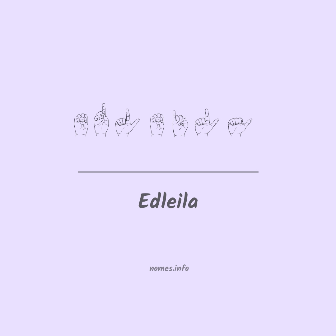 Edleila em Libras