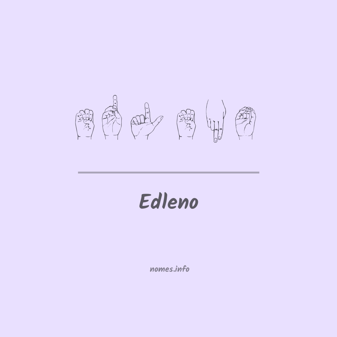 Edleno em Libras