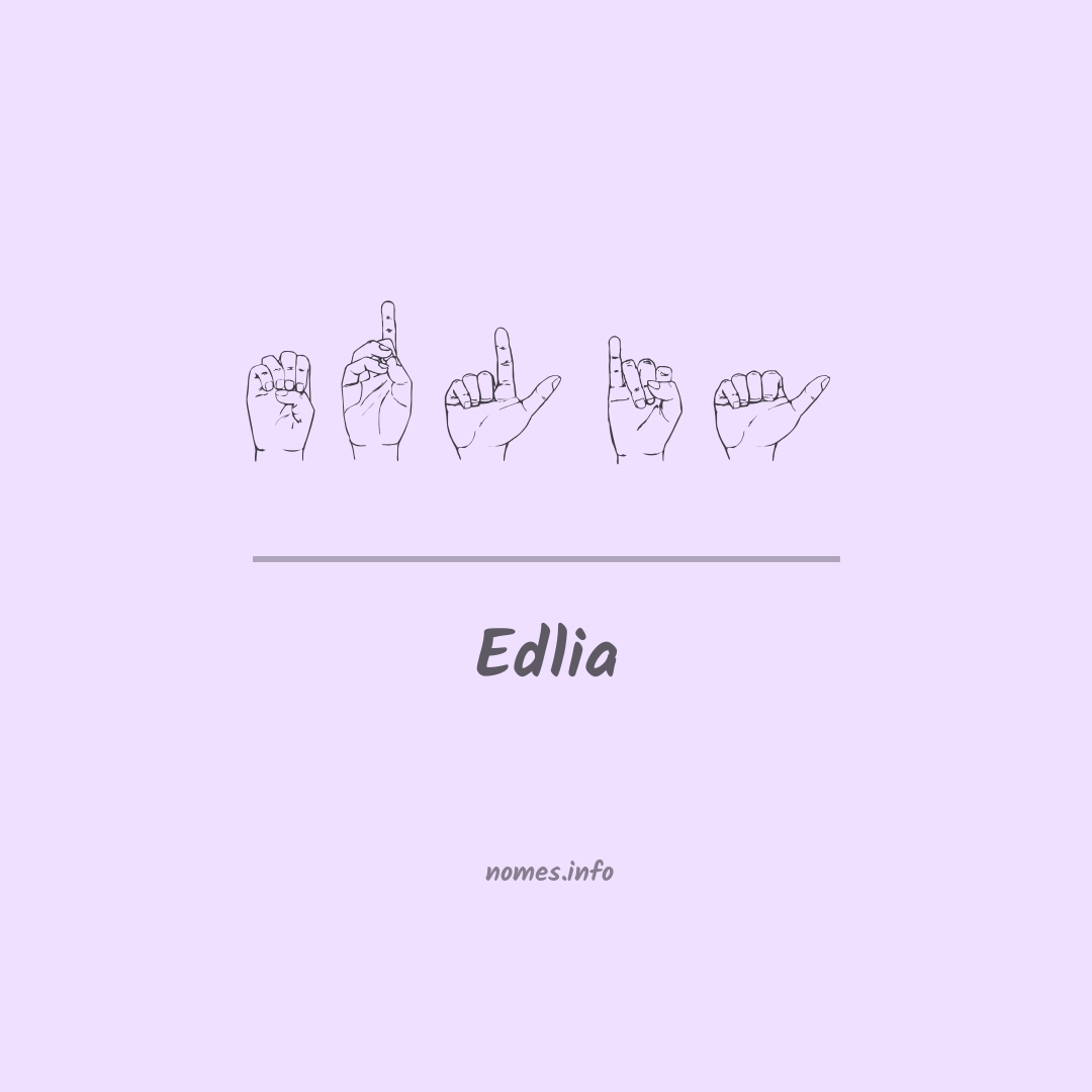 Edlia em Libras
