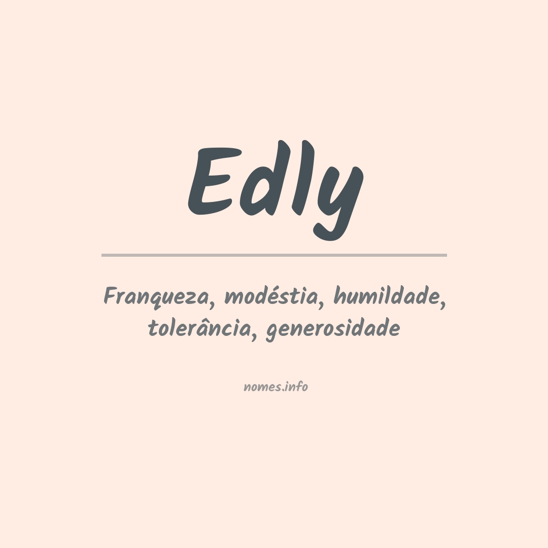 Significado do nome Edly