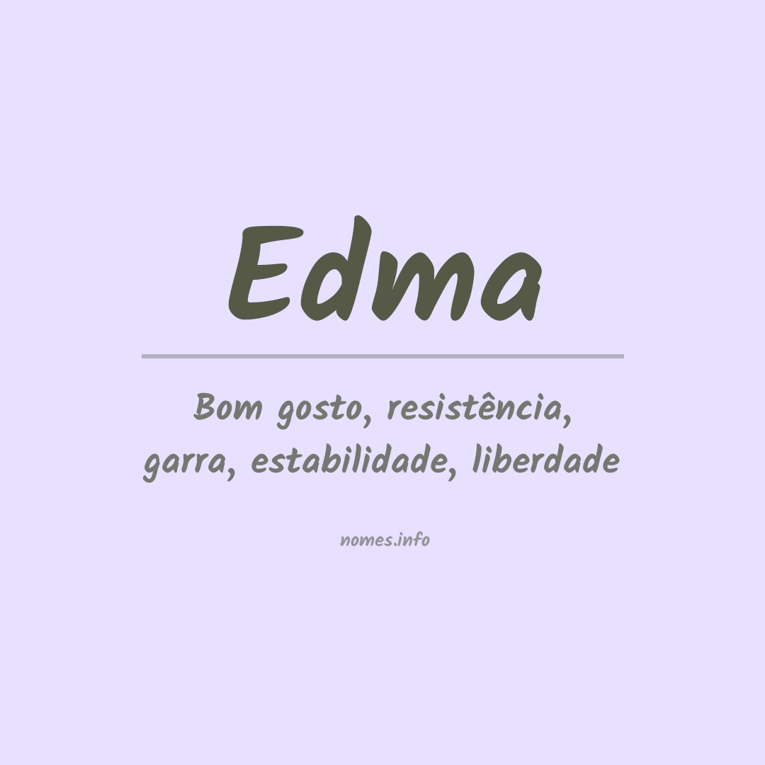 Significado do nome Edma