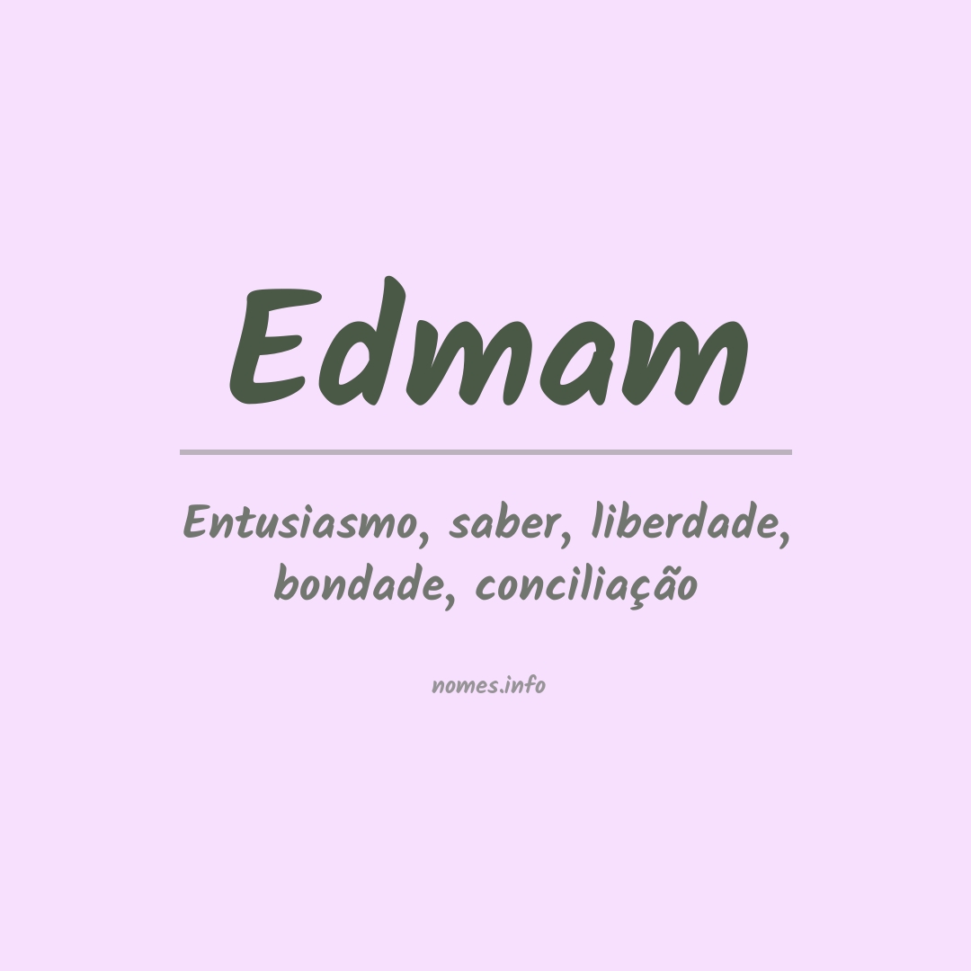 Significado do nome Edmam