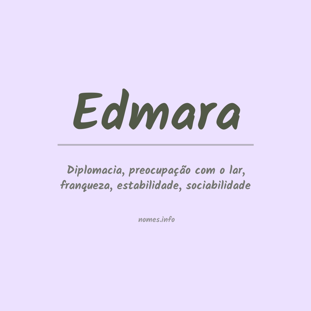 Significado do nome Edmara