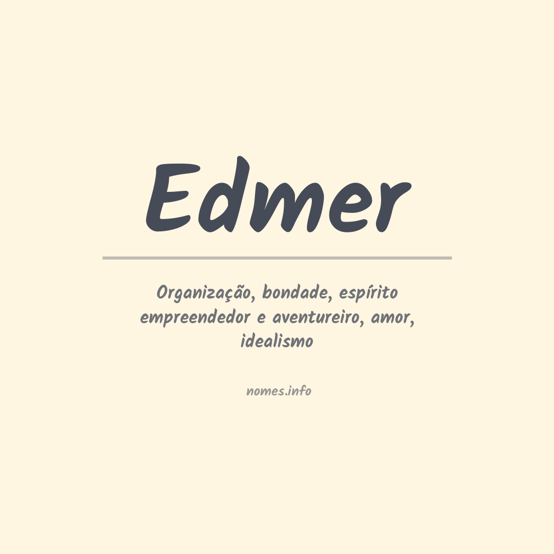 Significado do nome Edmer