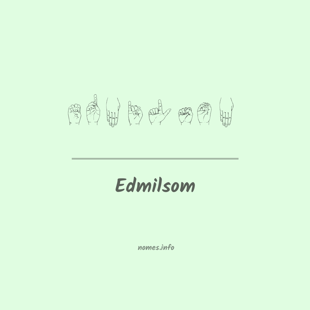 Edmilsom em Libras