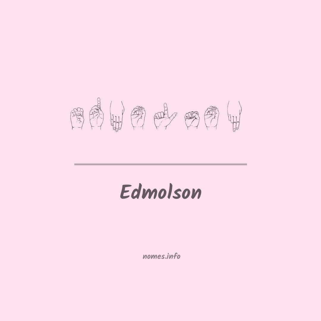 Edmolson em Libras
