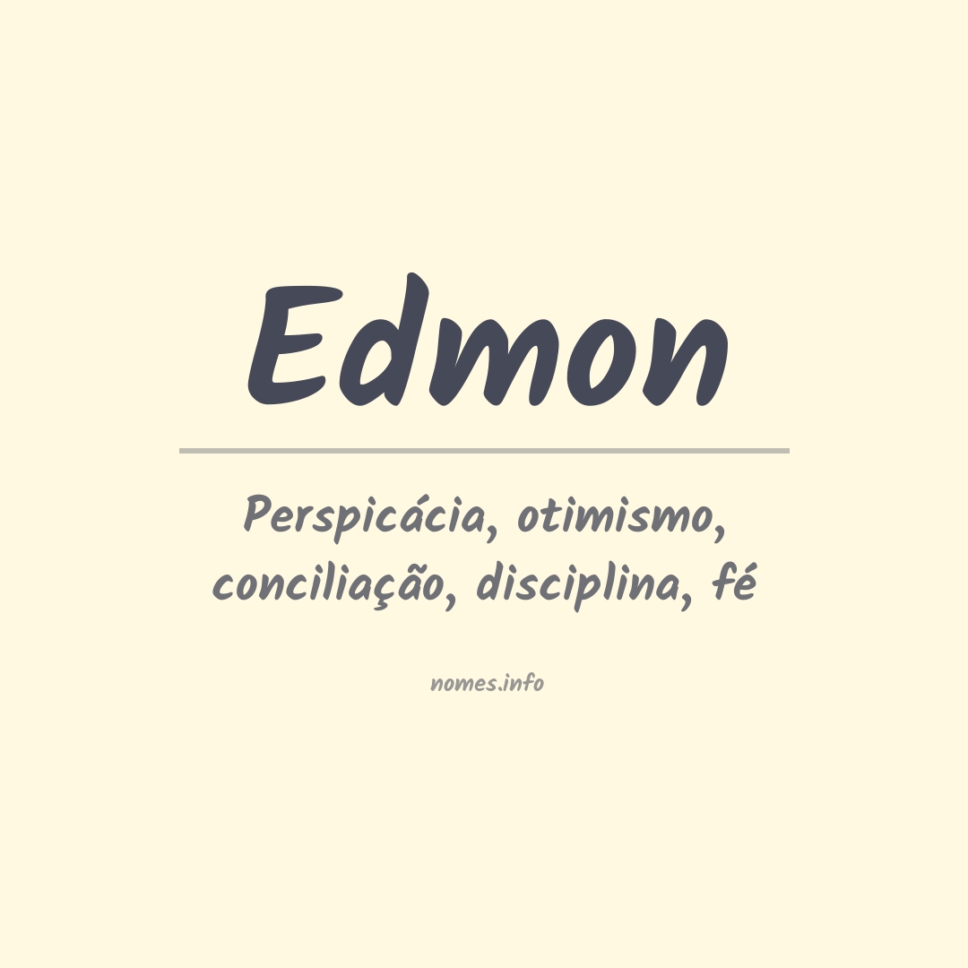 Significado do nome Edmon