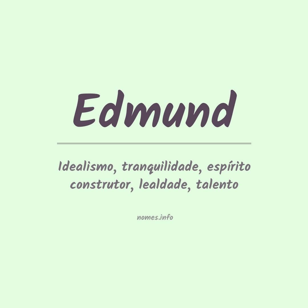 Significado do nome Edmund