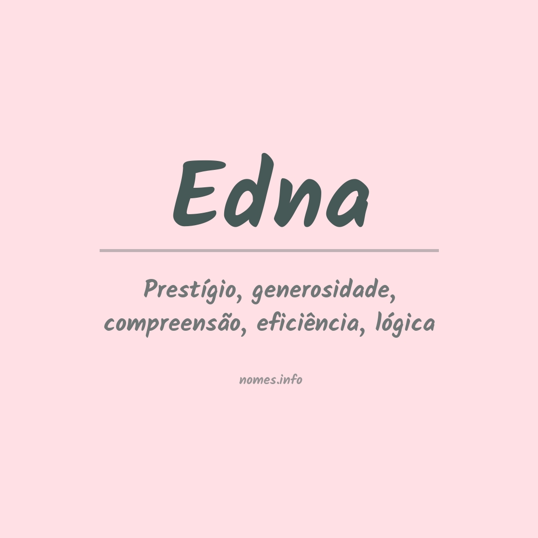 Significado do nome Edna