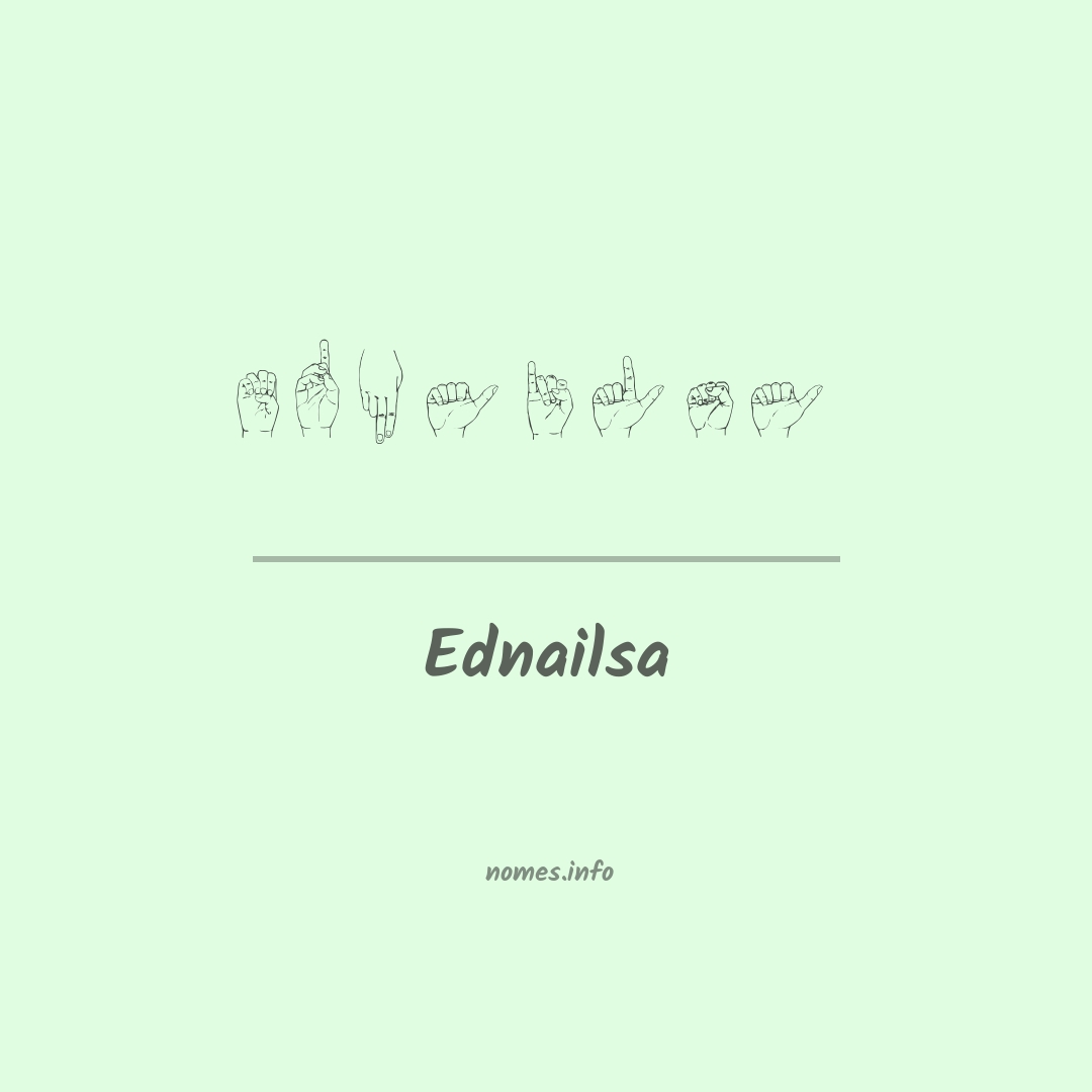 Ednailsa em Libras