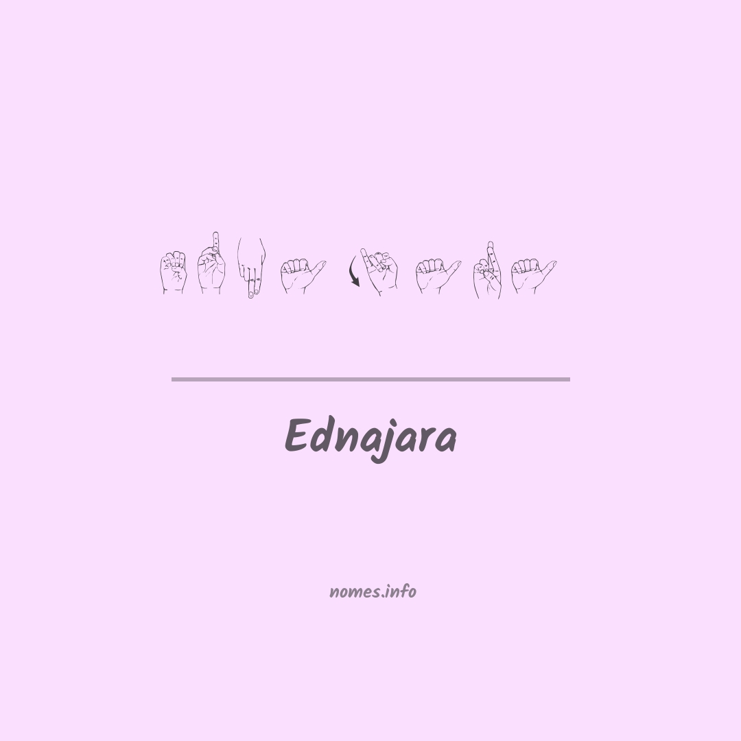 Ednajara em Libras