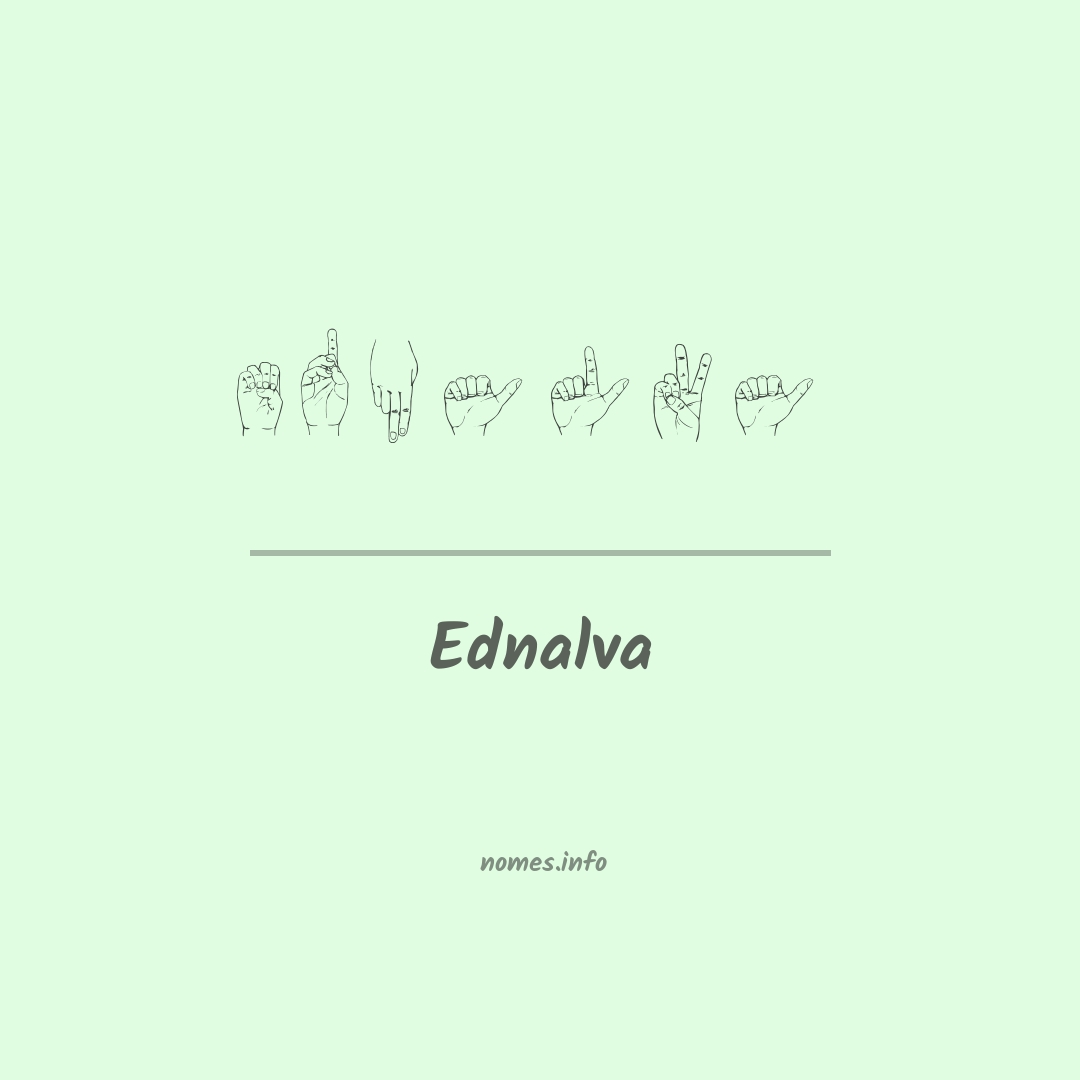 Ednalva em Libras