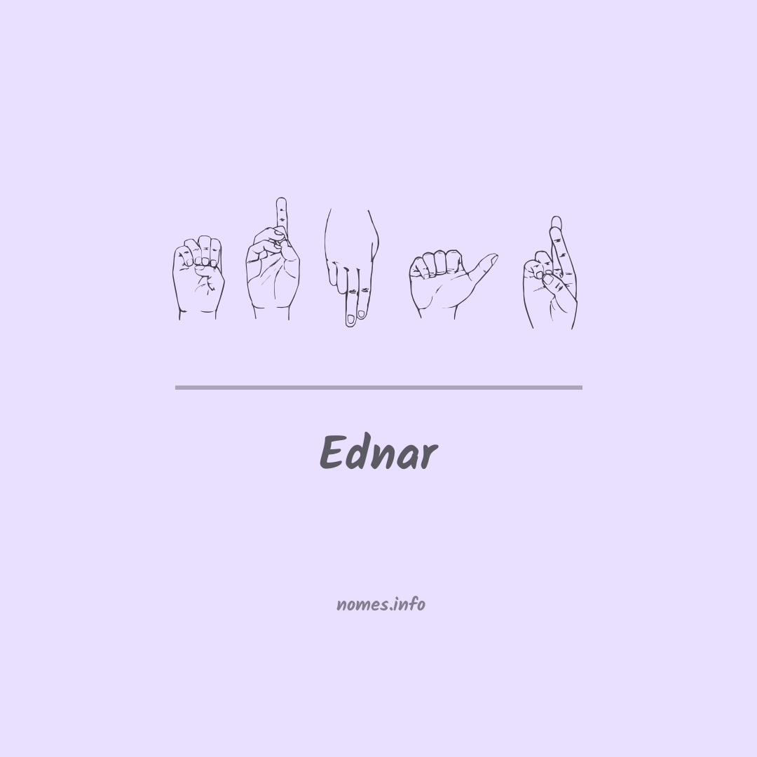 Ednar em Libras