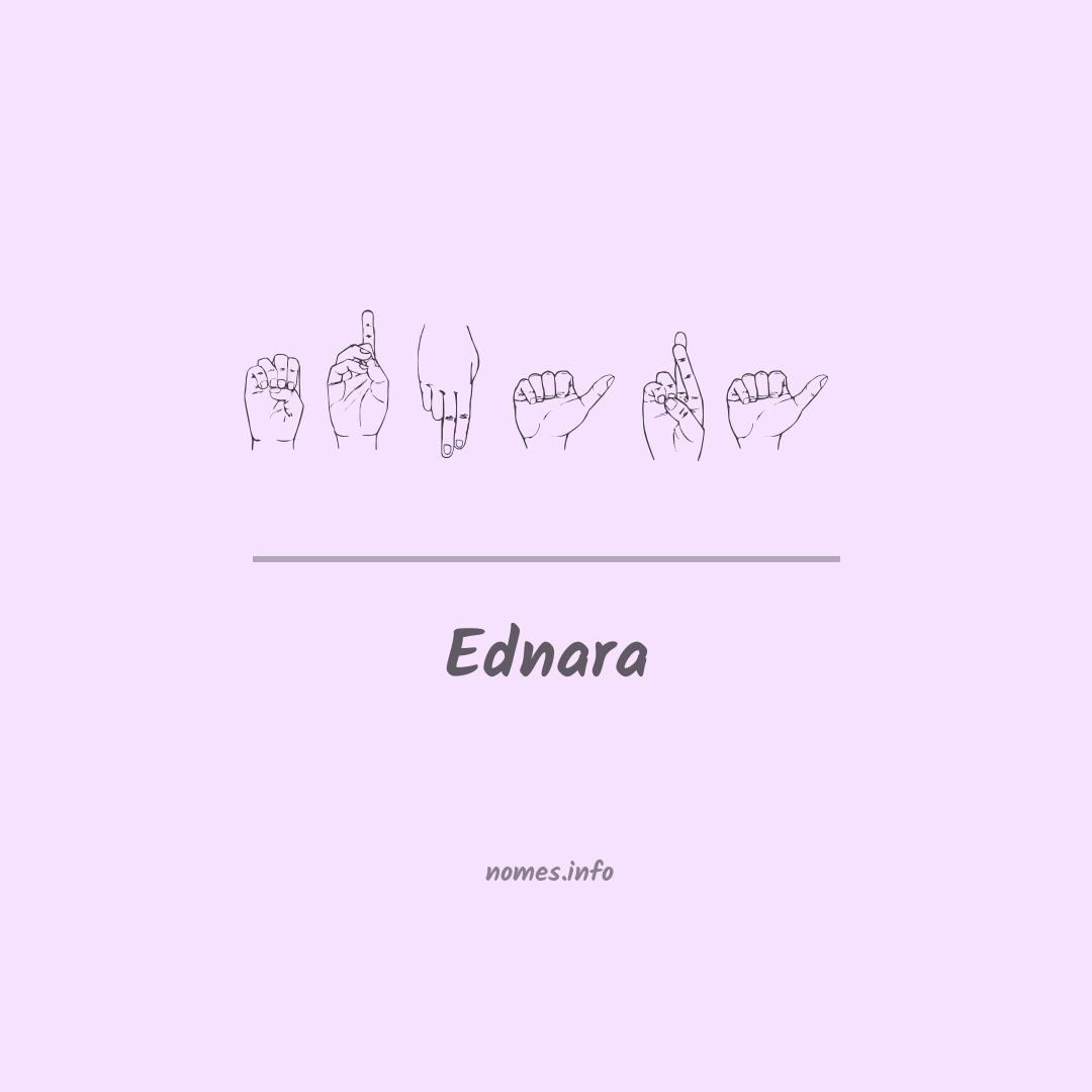 Ednara em Libras